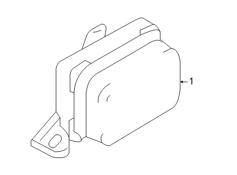 2011 Ford Escape Yaw Rate Sensor Diagram for 8L8Z-3C187-A