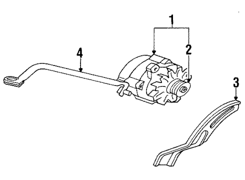 1990 Lincoln Town Car Alternator Diagram 2 - Thumbnail