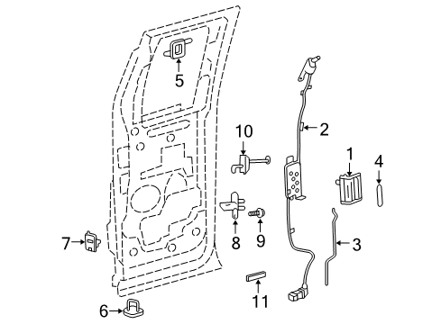 2004 Ford F-150 Door & Components Diagram 3 - Thumbnail
