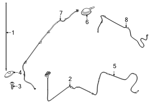 2013 Ford E-250 Antenna & Radio Diagram