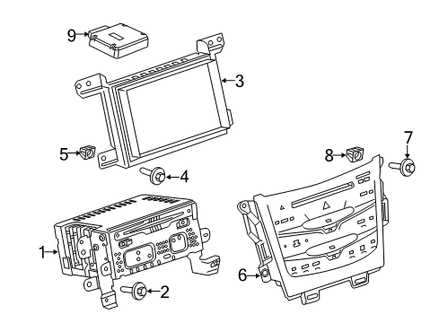 2017 Lincoln MKT Navigation System Components Diagram