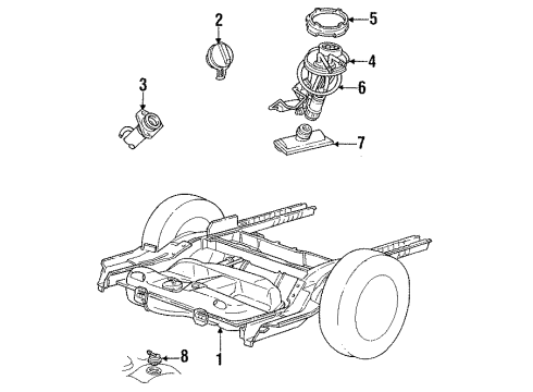 1992 Ford Taurus Fuel Supply Diagram