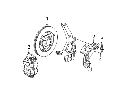 1999 Ford F-150 Front Brakes Diagram 2 - Thumbnail