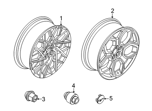 2021 Ford Mustang Mach-E Wheels Diagram 3 - Thumbnail