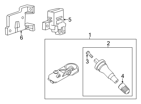 2014 Ford F-250 Super Duty Tire Pressure Monitoring Diagram