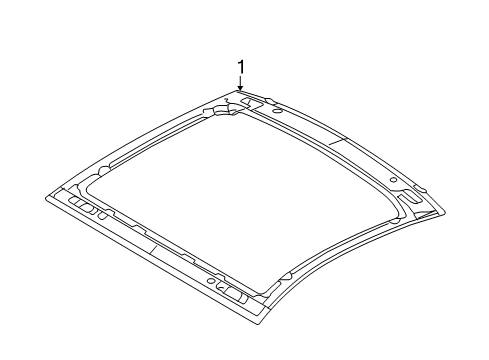 2013 Ford Mustang Roof & Components Diagram 1 - Thumbnail
