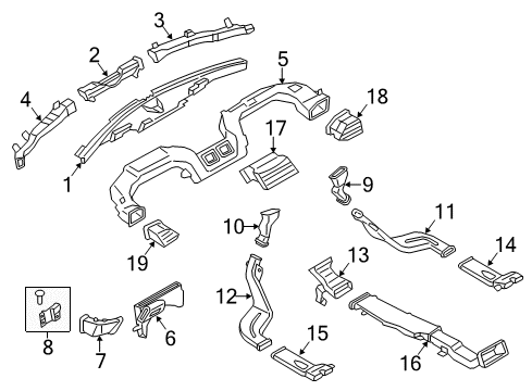 2018 Lincoln MKZ Ducts Diagram