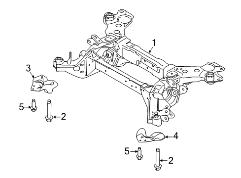 2017 Ford Edge Suspension Mounting - Rear Diagram
