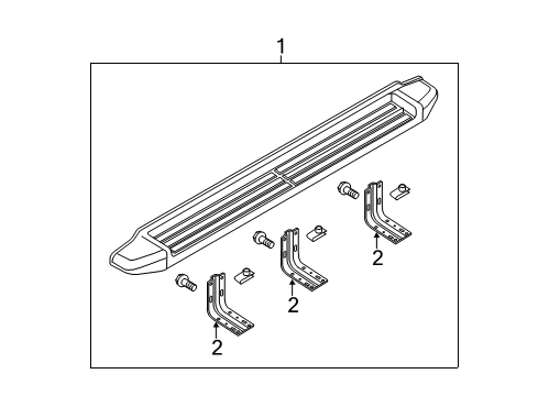 2014 Ford F-350 Super Duty Running Board Diagram 11 - Thumbnail