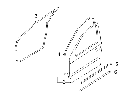 2008 Mercury Sable Front Door Diagram