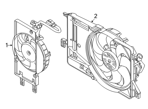 2016 Ford Focus Cooling System, Radiator, Water Pump, Cooling Fan Diagram 2 - Thumbnail