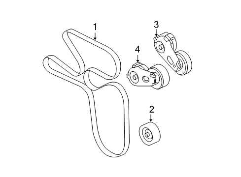 2008 Ford F-350 Super Duty Belts & Pulleys, Maintenance Diagram 2 - Thumbnail