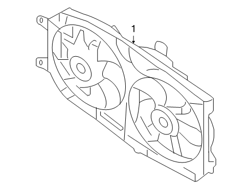 2006 Ford Freestyle Cooling System, Radiator, Water Pump, Cooling Fan Diagram 1 - Thumbnail