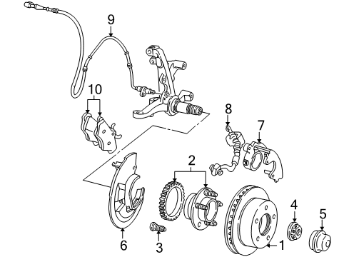 2006 Ford Crown Victoria Front Brakes Diagram