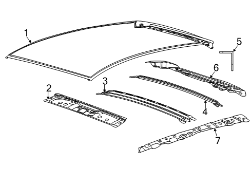 2014 Ford Focus Roof & Components Diagram 1 - Thumbnail