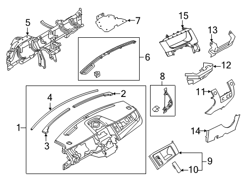 2015 Ford Police Interceptor Sedan Instrument Panel Diagram