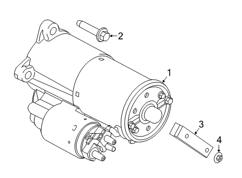 2020 Ford Mustang Bracket Diagram for FR3Z-11509-A