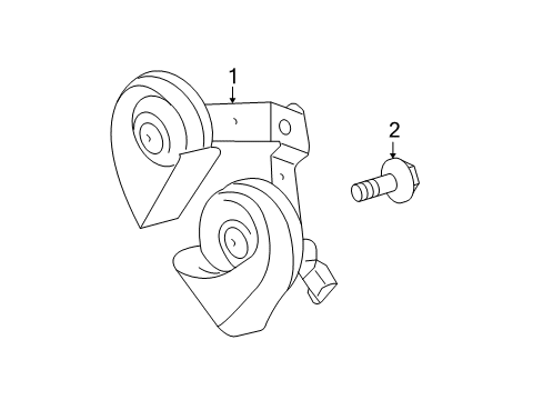 2009 Ford F-250 Super Duty Horn Diagram