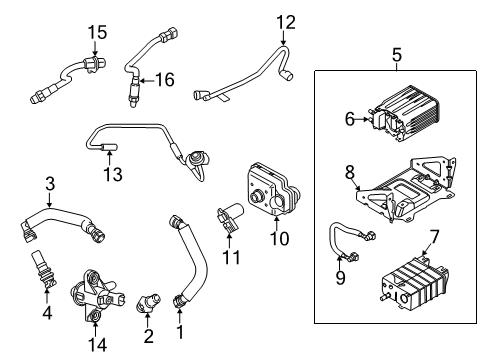 2020 Ford F-350 Super Duty PCV Hose Diagram for HC3Z-6A664-A