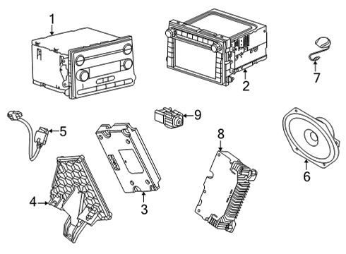 2021 Ford E-350 Super Duty Sound System Diagram