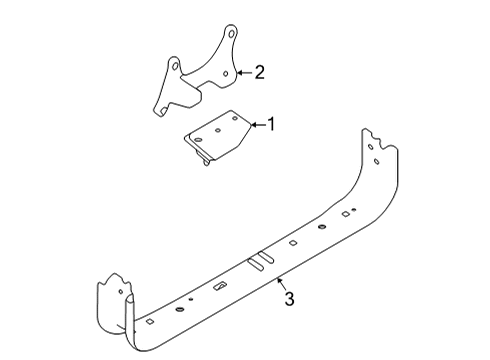 2021 Ford E-350 Super Duty Engine & Trans Mounting Diagram