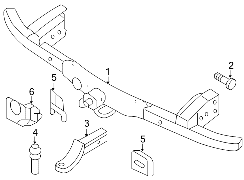 2007 Ford Explorer Sport Trac Bracket Diagram for 3C5Z-14A163-AA