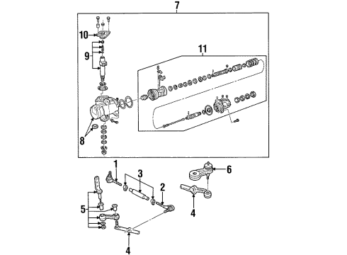 2002 Lincoln Town Car Steering Column & Wheel, Steering Gear & Linkage Diagram 2 - Thumbnail