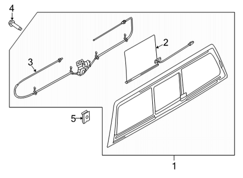 2023 Ford F-150 Glass & Hardware  Diagram 2 - Thumbnail