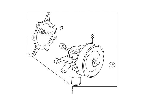 2004 Mercury Sable Water Pump Diagram 1 - Thumbnail