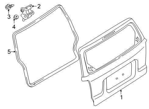 2012 Ford Escape Gate & Hardware Diagram 1 - Thumbnail