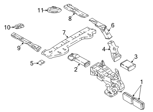 2021 Lincoln Navigator Vent Grille, Rear Diagram for FL3Z-74280B62-B