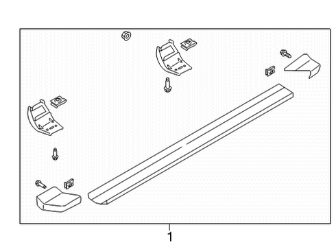 2023 Ford F-150 Running Board Diagram 1 - Thumbnail