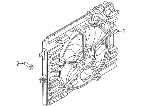 2022 Ford Mustang Cooling System, Radiator, Water Pump, Cooling Fan Diagram 3 - Thumbnail