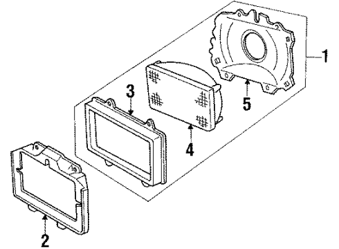 1987 Mercury Topaz Headlamps Diagram