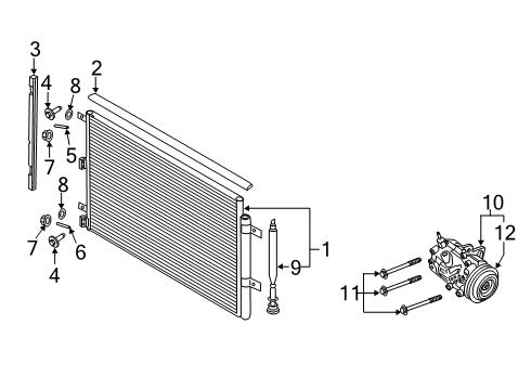 2023 Ford Expedition A/C Compressor Diagram