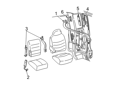 2001 Ford F-350 Super Duty Height Adjuster, Rear Diagram for 6L3Z-15602B82-AA