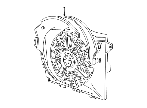 2005 Ford Crown Victoria Cooling System, Radiator, Water Pump, Cooling Fan Diagram 1 - Thumbnail