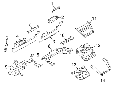 2023 Lincoln Corsair Cluster & Switches, Instrument Panel Diagram 1 - Thumbnail