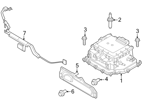2023 Ford Mustang Mach-E Inverter Diagram for LJ9Z-7B012-J