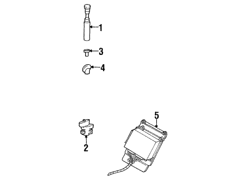 1999 Mercury Sable Antenna & Radio Diagram