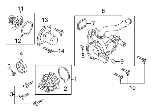 2020 Lincoln Nautilus Water Pump Diagram 1 - Thumbnail