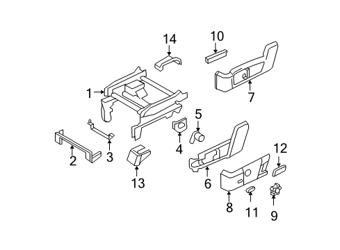2008 Ford Expedition Tracks & Components Diagram 6 - Thumbnail