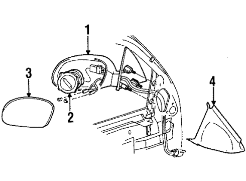 1999 Mercury Sable Mirrors Diagram