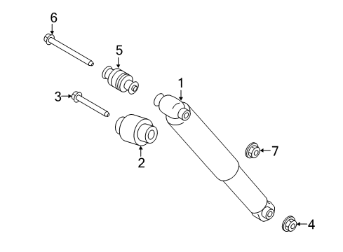 2017 Ford Transit-150 Shocks & Components - Rear Diagram