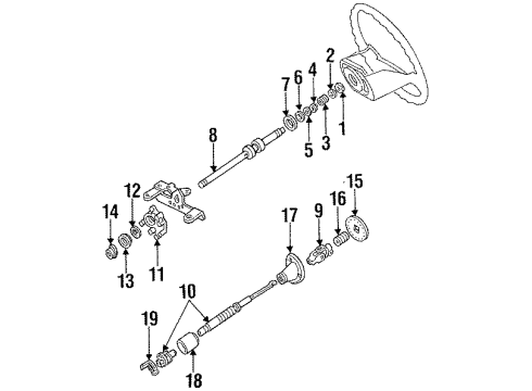 1994 Ford F-150 Shaft & Internal Components Diagram 1 - Thumbnail