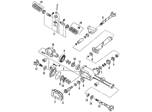 1991 Ford Tempo Pinion Bearings Diagram for CODW-4616-A