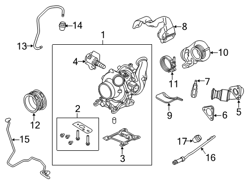 Hose Diagram for BC3Z-9B613-E