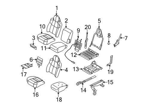 2008 Ford F-350 Super Duty Support, Front Passenger Side Diagram for F81Z-2561708-AAB