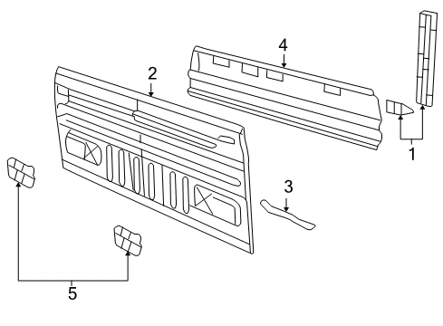 2008 Ford F-150 Back Panel Diagram 1 - Thumbnail