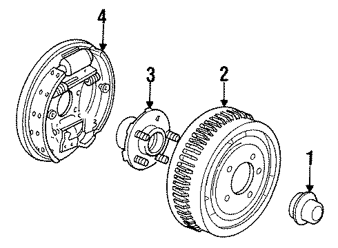 1994 Mercury Sable Rear Brakes Diagram 2 - Thumbnail